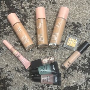 Cosmetics Foundation and Primer Set - Beige and Green